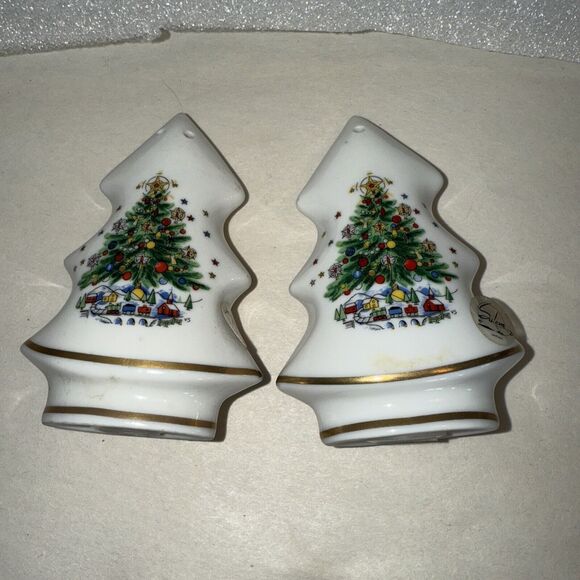 Salem China Christmas Tree Salt Pepper Christmas - Picture 6 of 8